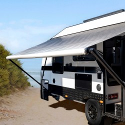 Aussie Traveller Sunburst Eclipse Roll Out Awning 12' - Black